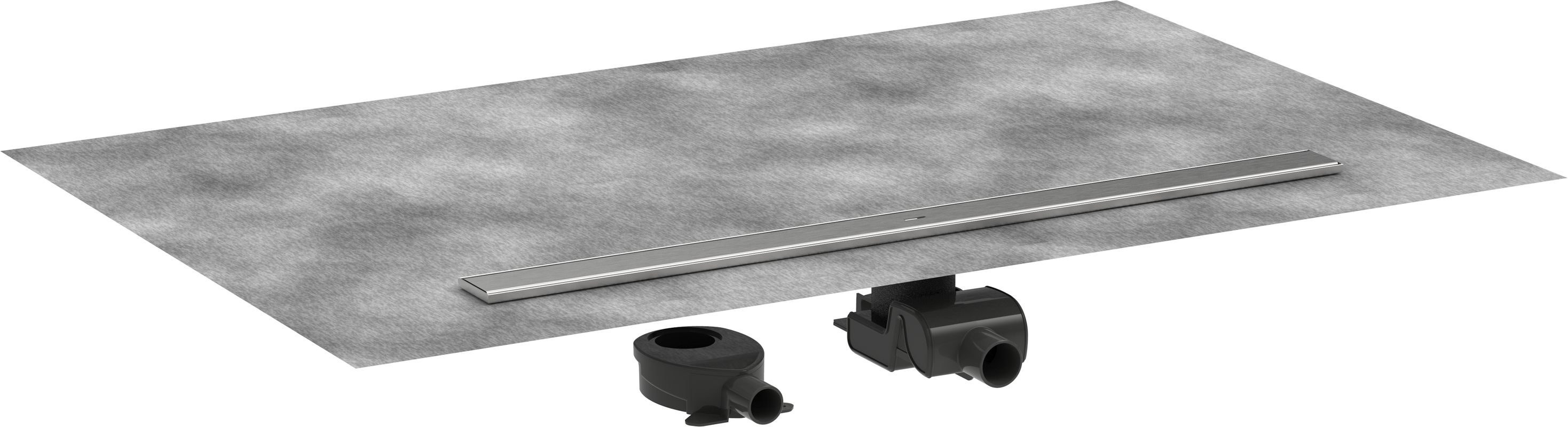 Hansgrohe Komplettset RainDrain Allround 1000 mm für Stand./flache Installation BST, 105 x 1000 x 69 mm Bild 1