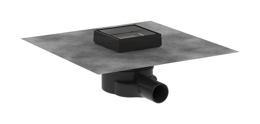 Hansgrohe Komplettset Punktab.RainDrain Point 100 x 100 mm befliesbar, 117 x 100 x 100 mm, Farbe silberfarben Bild 2