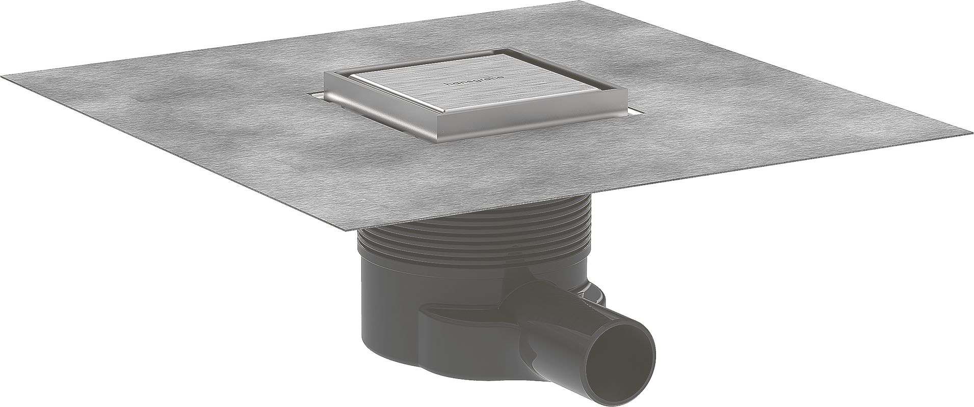 Hansgrohe Komplettset Punktab.RainDrain Brilliance 100 x 100 mm BST, 117 x 110 x 110 mm Bild 1