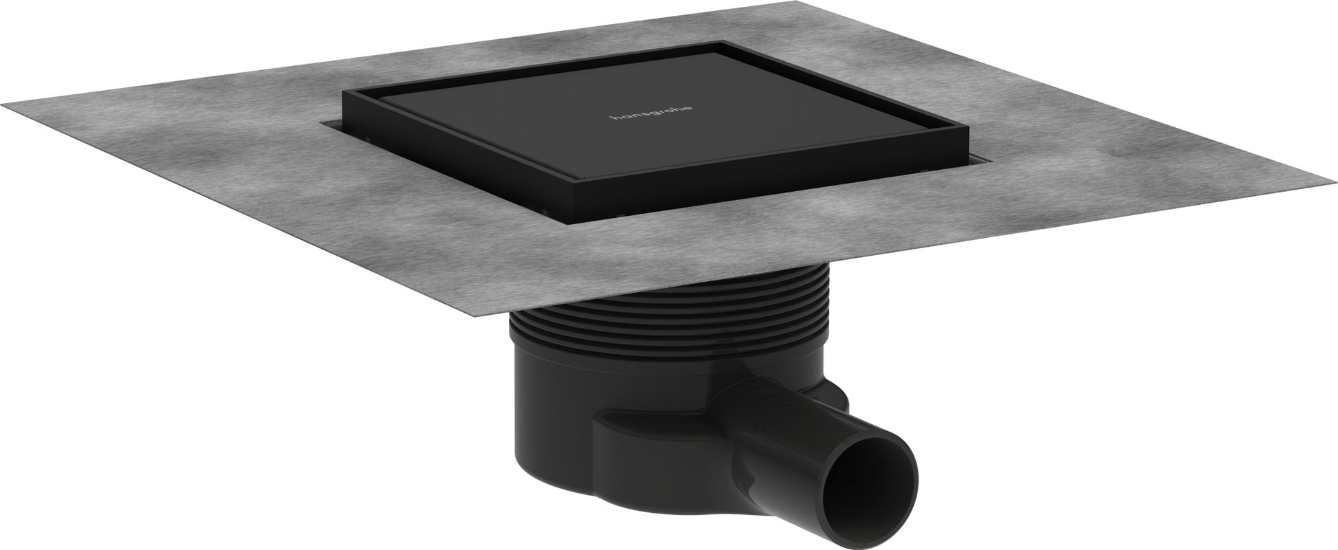 Hansgrohe Komplettset Punktab.RainDrain Brilliance 150 x 150 mm MSW, 117 x 150 x 150 mm Bild 1
