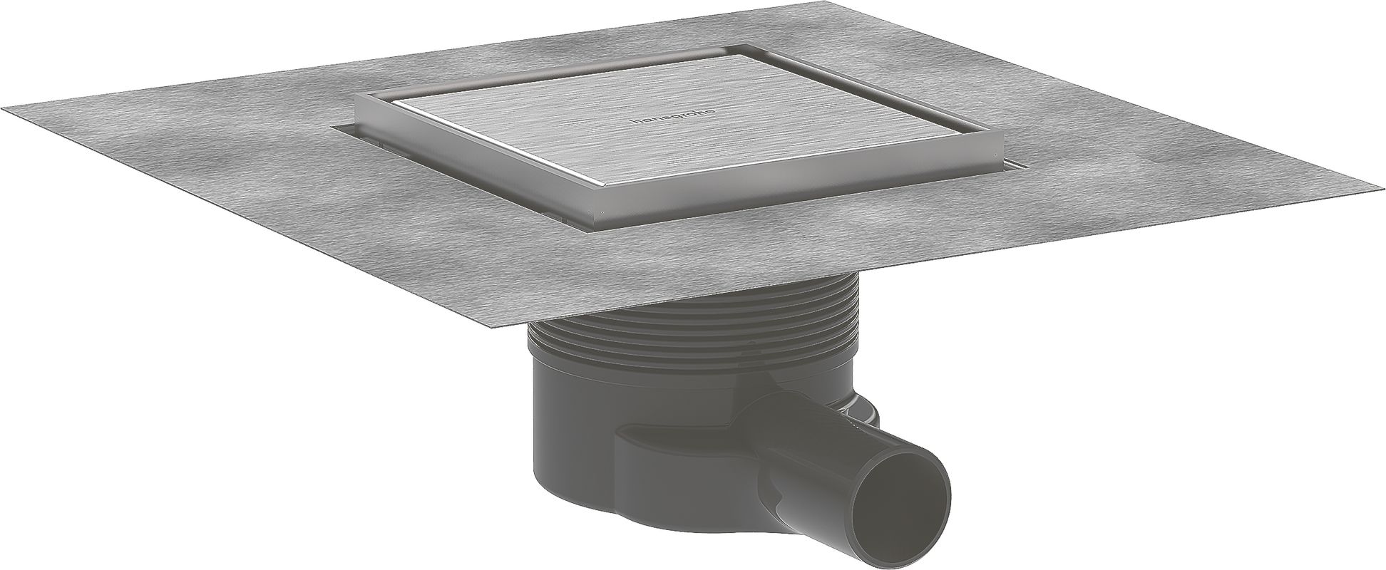 Hansgrohe Komplettset Punktab.RainDrain Brilliance 150 x 150 mm BST, 117 x 150 x 150 mm Bild 1