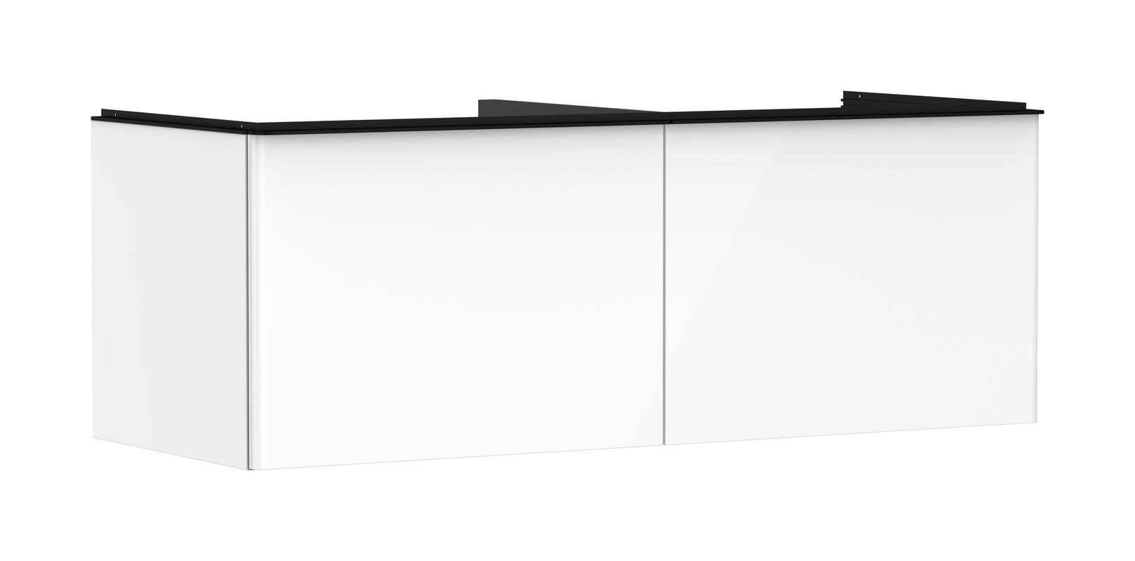Hansgrohe Waschtischunterschrank Xelu Q we hgl 1360 x 540 mm 2SK für Kon./AWT ge MSW, 495 x 1360 x 570 mm, Farbe weiß Bild 1