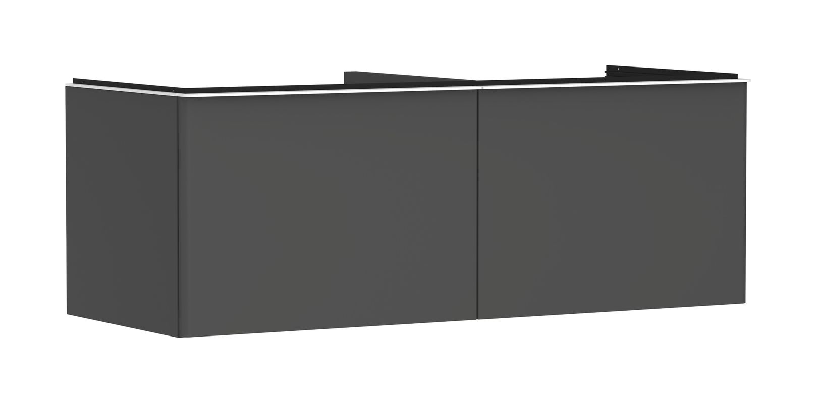 Hansgrohe Waschtischunterschrank Xelu Q DGM 1360 x 540 mm mit 2SK für Kons.mit AWT ge MW, 495 x 1360 x 570 mm, Farbe weiß Bild 1