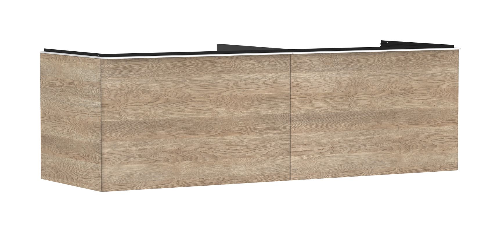 Hansgrohe Waschtischunterschrank Xelu Q ECHN 1560 x 540 mm 2SK für Kons.mit AWT ge MW, 495 x 1560 x 570 mm, Farbe weiß Bild 1