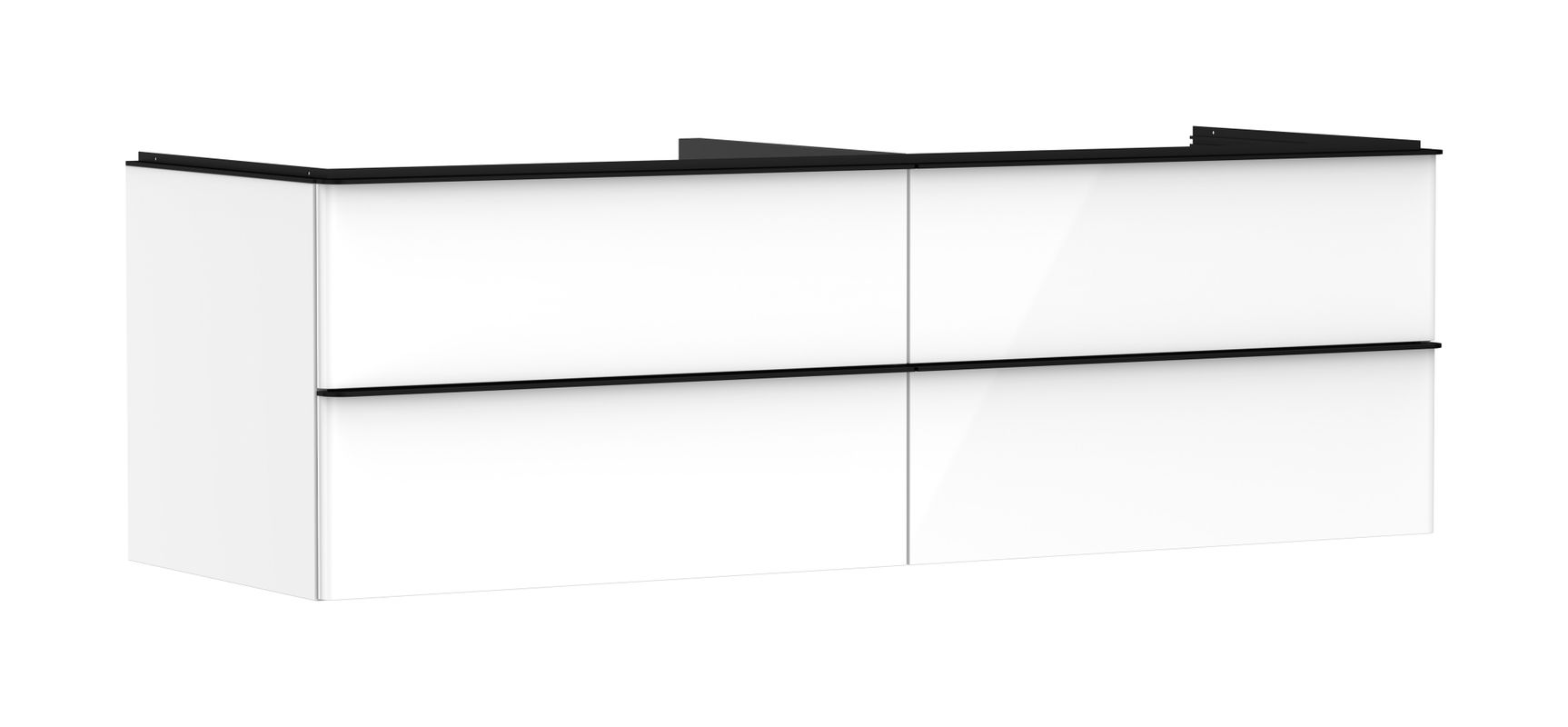 Hansgrohe Waschtischunterschrank Xelu Q we hgl 1560 x 540 mm m.4SK für Kons.mit AWT MSW, 495 x 1560 x 570 mm, Farbe weiß Bild 1