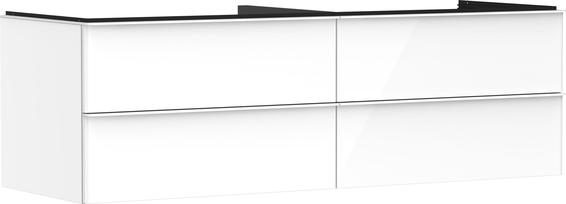 Hansgrohe Waschtischunterschrank Xelu Q we hgl 1560 x 540 mm m.4SK für Kons.mit AWT MW, 495 x 1560 x 570 mm, Farbe weiß Bild 1
