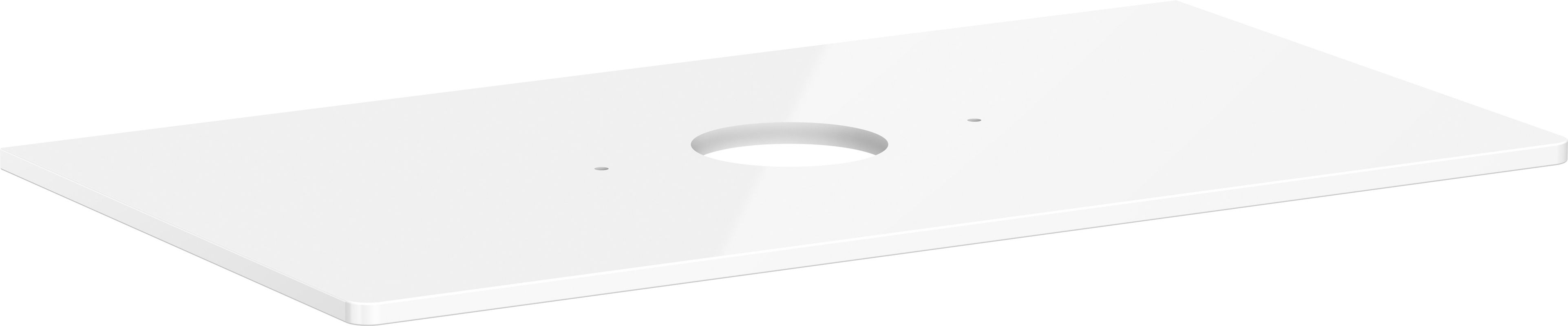 Hansgrohe Konsole Xelu Q 980 x 540 mit Aus.mittig für AWT, ohne Hahnloch we hgl, 980 x 550 mm Bild 1