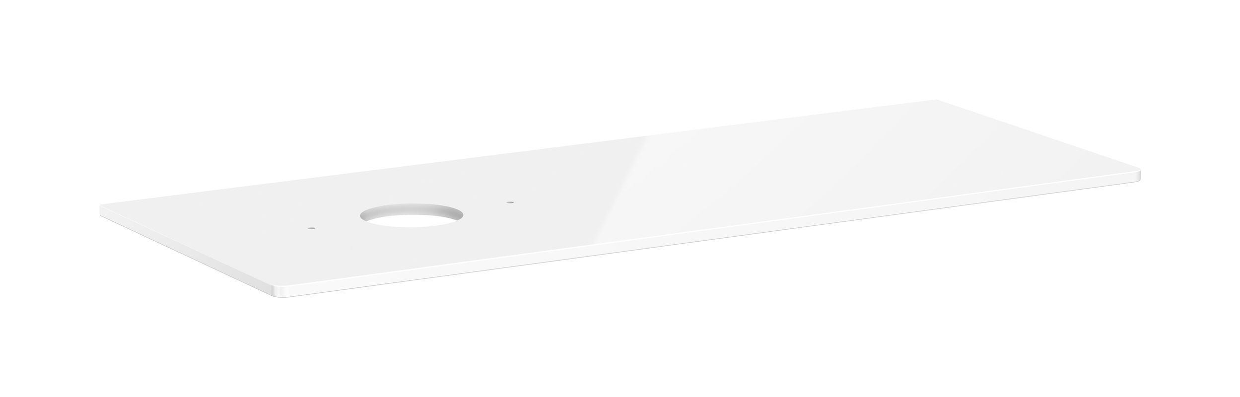 Hansgrohe Konsole Xelu Q 1360 x 540 mm mit Aus. links für AWT, ohne Hahnloch we hgl, 1360 x 550 mm Bild 1