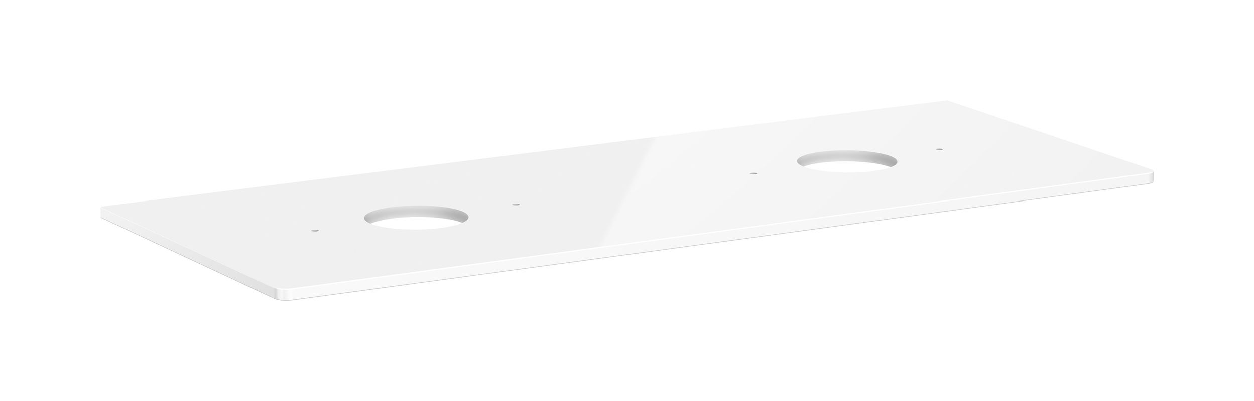 Hansgrohe Konsole Xelu Q 1360 x 540, mit 2 Ausschnitten, für AWT ohne Hl.we hgl, 1360 x 550 mm Bild 1