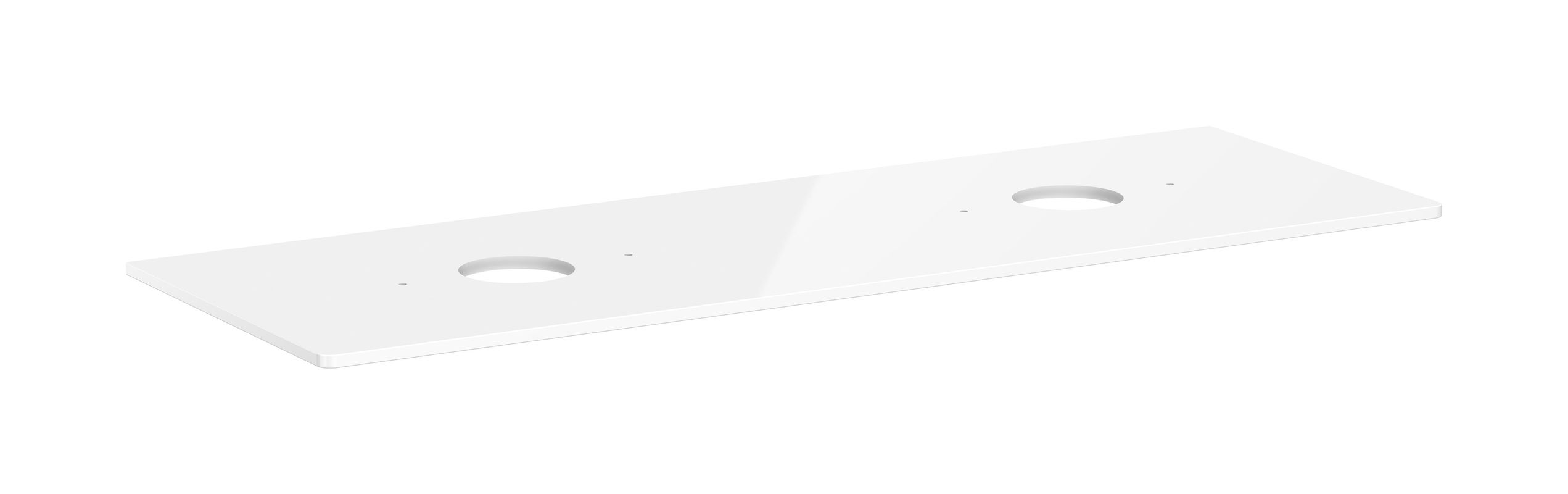 Hansgrohe Konsole Xelu Q 1560 x 540, mit 2 Ausschnitten, für AWT ohne Hl.we hgl, 1560 x 550 mm Bild 1