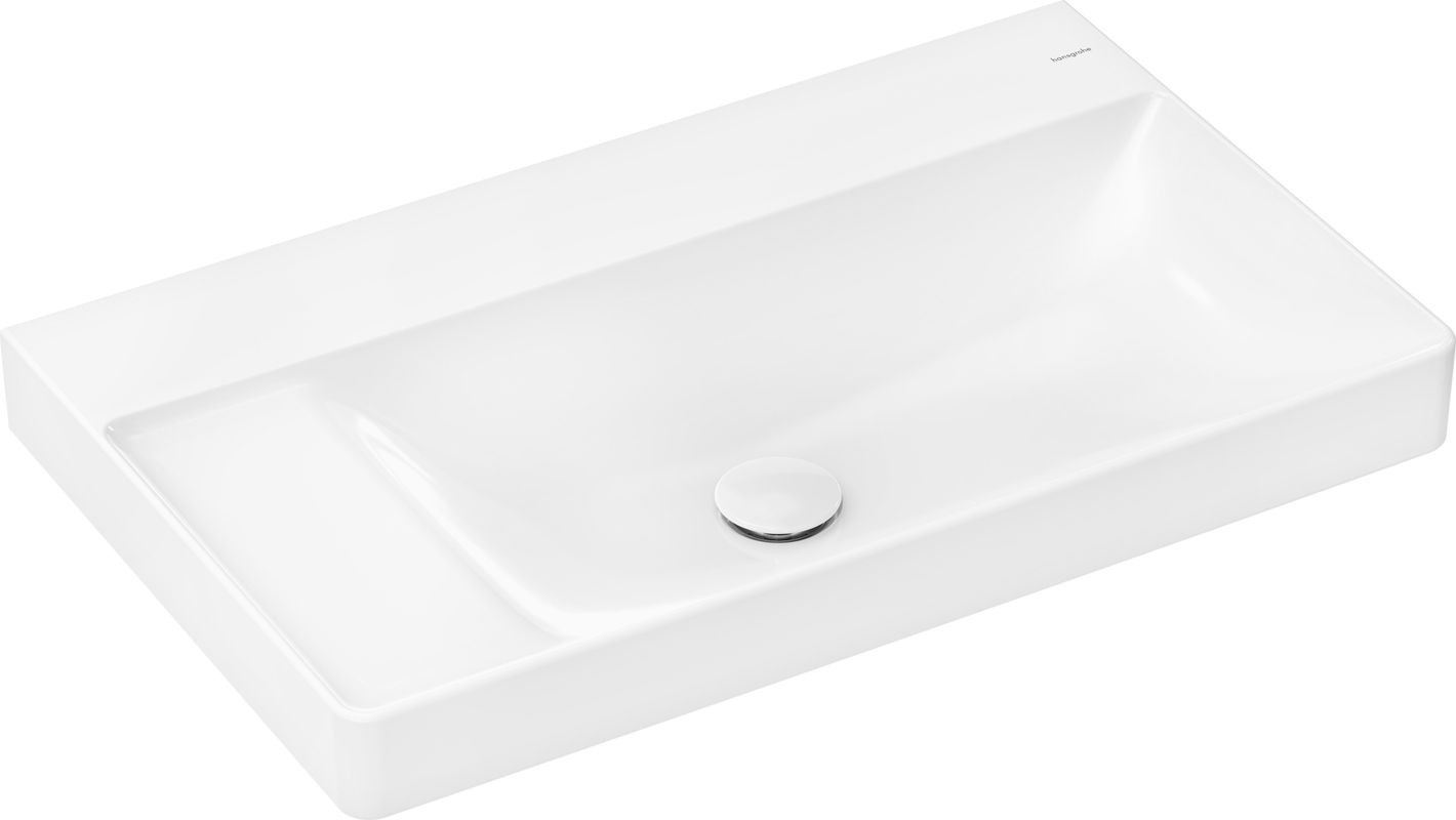 Hansgrohe Waschtisch Xelu Q 800 x 480 mm mit Ablag.link.oh.Überlauf, SmartClean weiss, 130 x 480 mm, Farbe weiß Bild 1