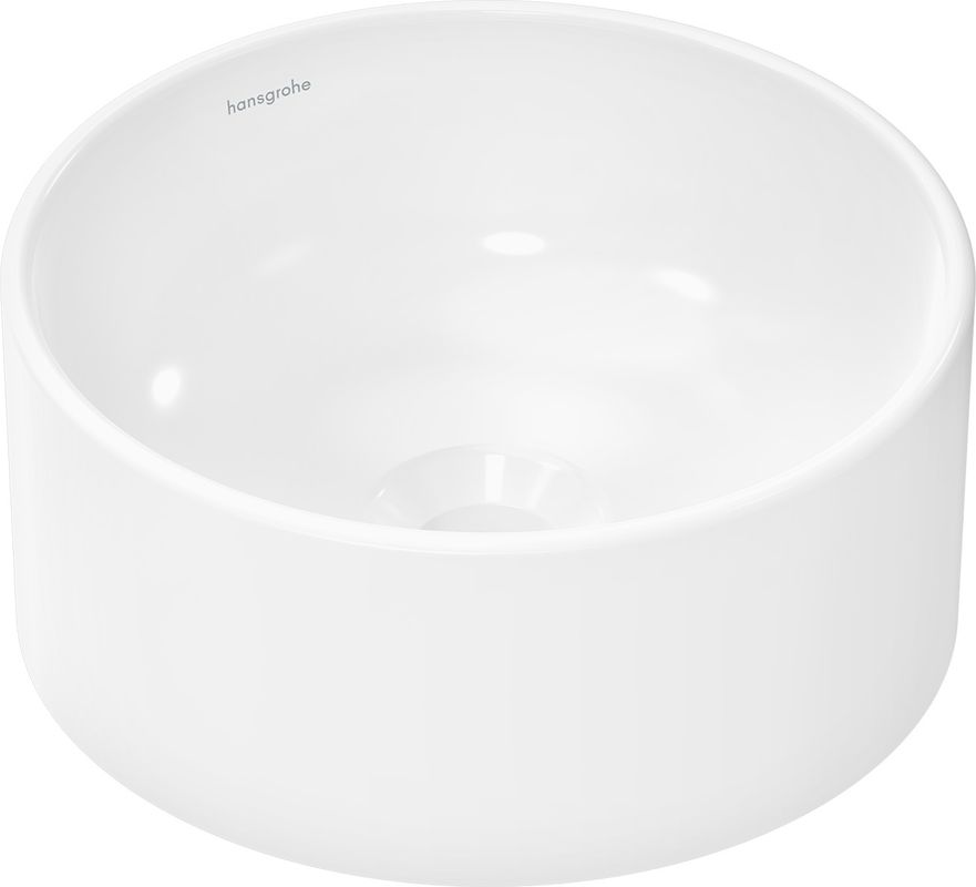 Hansgrohe Aufsatzwaschtisch Xuniva S 300 x 300 mm ohne Hahnloch u.Überlauf weiss, 130 x 300 mm, Farbe weiß Bild 1