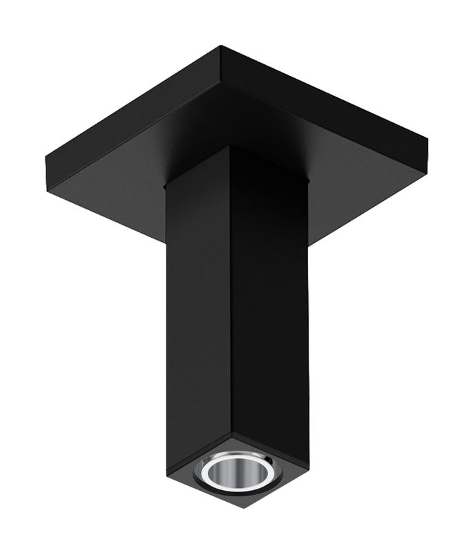 Hansgrohe Deckenanschluss E 100 mm matt, 80 mm, Farbe schwarz Bild 1