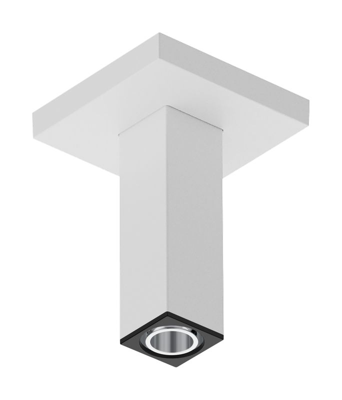 Hansgrohe Deckenanschluss E 100 mm matt, 80 mm, Farbe weiß Bild 1