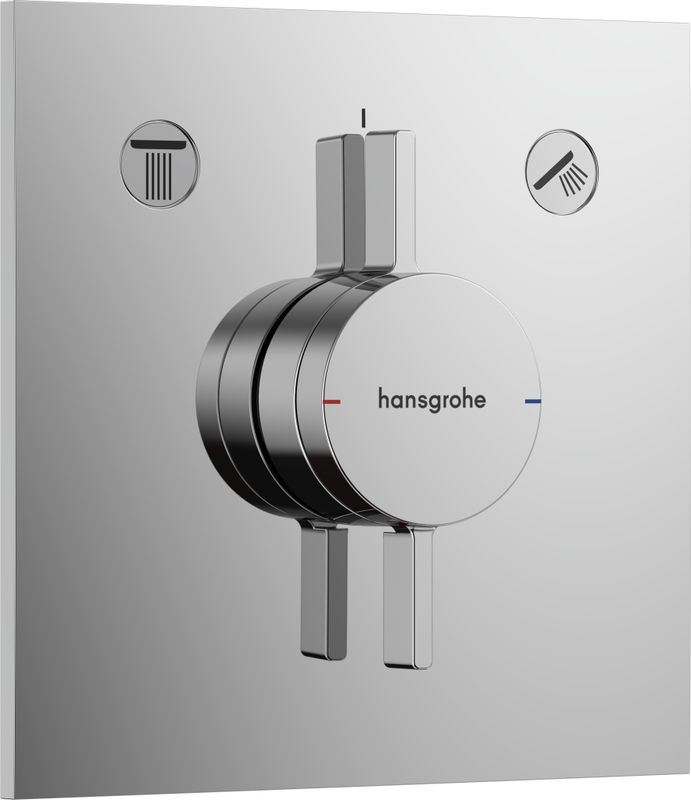 Hansgrohe Fertigset UP-Mischer DuoTurn E, 2 Verbraucher, Farbe chrom Bild 1