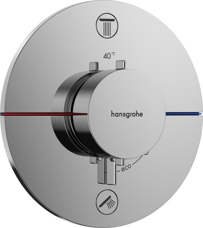 Hansgrohe Fertigset UP-Thermostat ShowerSelect Comfort S, 2 Verbraucher, IS, Farbe chrom Bild 1