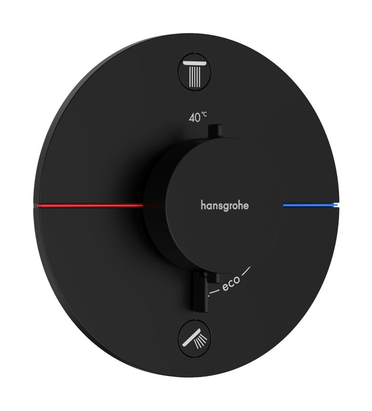 Hansgrohe Fertigset UP-Thermostat ShowerSelect Comfort S, 2 Verbraucher, IS, Farbe schwarz Bild 1