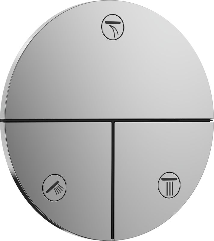 Hansgrohe Fertigset UP-Absperrventil ShowerSelect Comfort S, 3 Verbraucher, Farbe chrom Bild 1