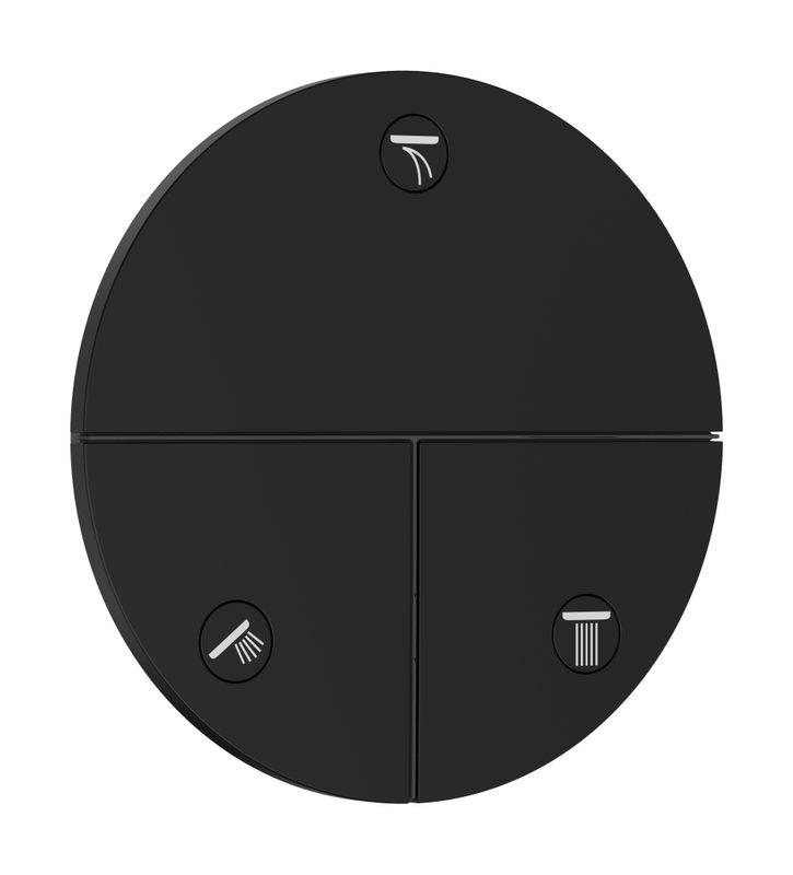 Hansgrohe Fertigset UP-Absperrventil ShowerSelect Comfort S, 3 Verbraucher, Farbe schwarz Bild 1