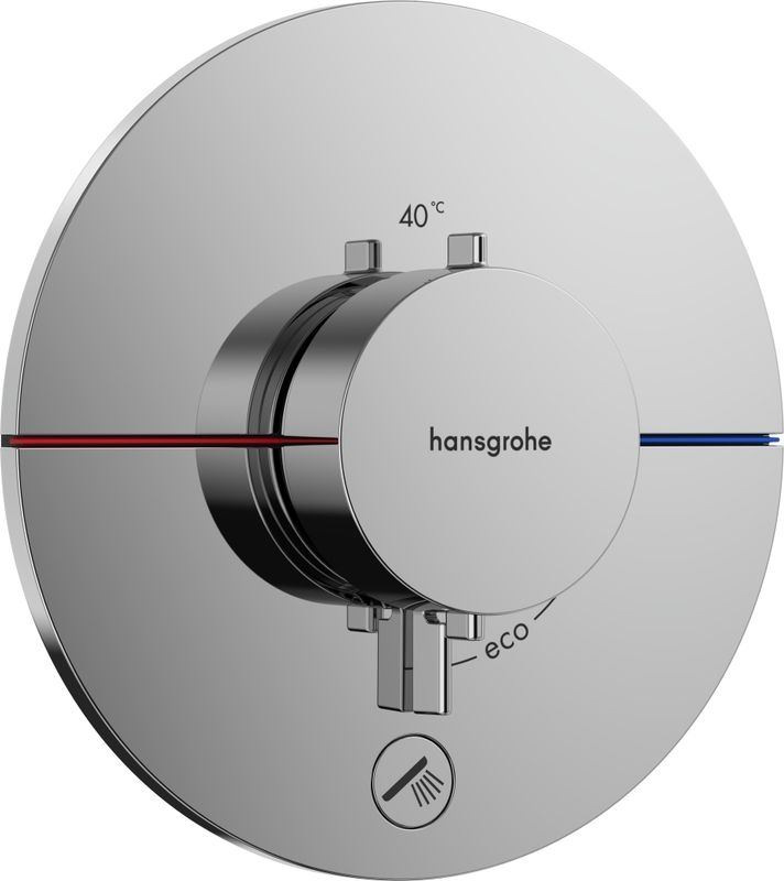 Hansgrohe Fertigset UP-Thermostat ShowerSelect Comfort S, 1 Verbraucher / 1 Ausgang, Farbe chrom Bild 1