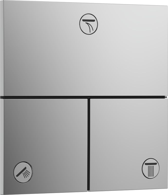 Hansgrohe Fertigset UP-Absperrventil ShowerSelect Comfort E, 3 Verbraucher, Farbe chrom Bild 1