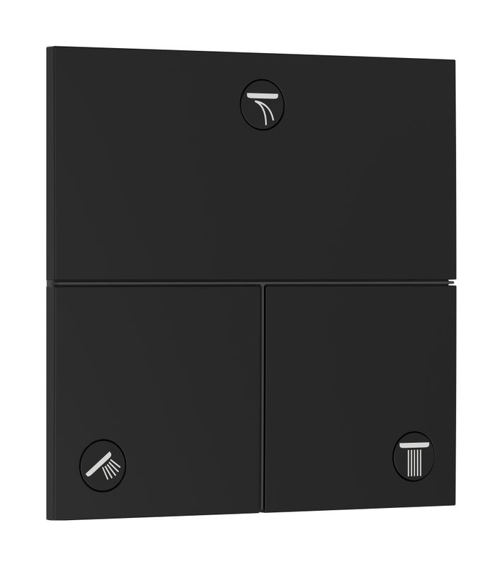 Hansgrohe Fertigset UP-Absperrventil ShowerSelect Comfort E, 3 Verbraucher, Farbe schwarz Bild 1