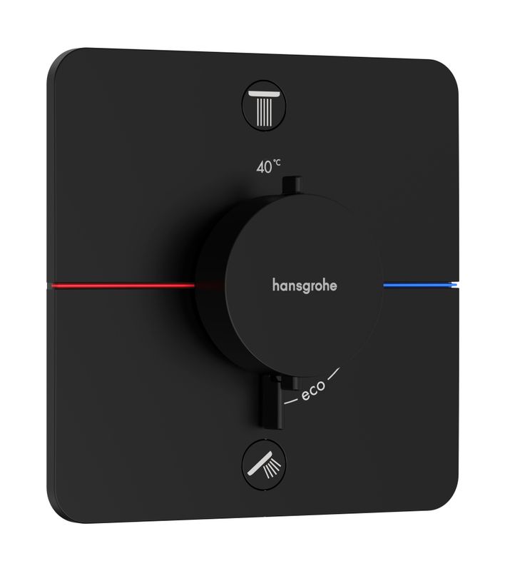 Hansgrohe Fertigset UP-Thermostat ShowerSelect Comfort Q, 2 Verbraucher, Farbe schwarz Bild 1