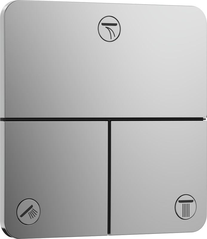 Hansgrohe Fertigset UP-Absperrventil ShowerSelect Comfort Q, 3 Verbraucher, Farbe chrom Bild 1