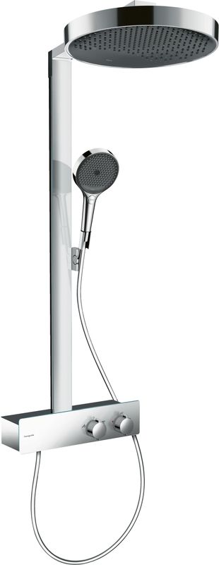 Hansgrohe Showerpipe Rainfinity 350 Kopfbrause 360 mm, 1101 x 370 x 586 mm, Farbe chrom Bild 1