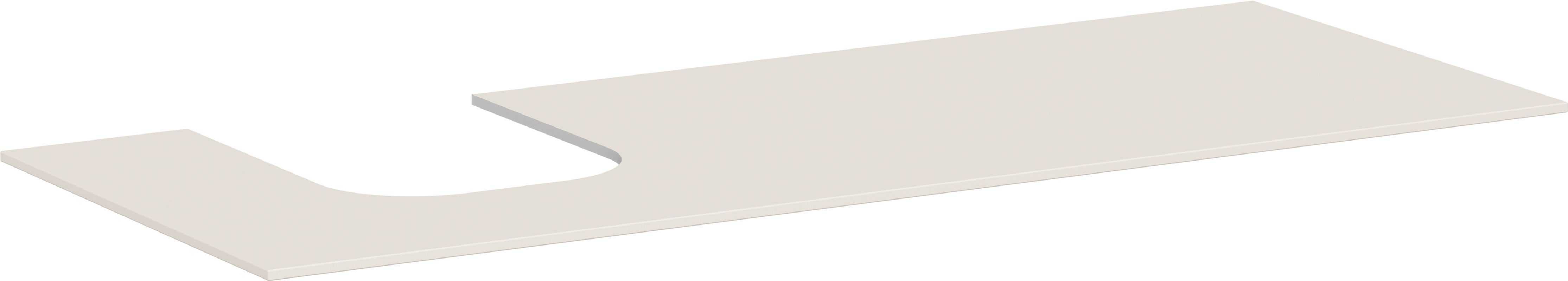 Hansgrohe Konsole Xevolos E 1370 / 550 mm mit Ausschnit.li für WTge 500 / 480 mm SBma, 1370 x 550 mm Bild 1