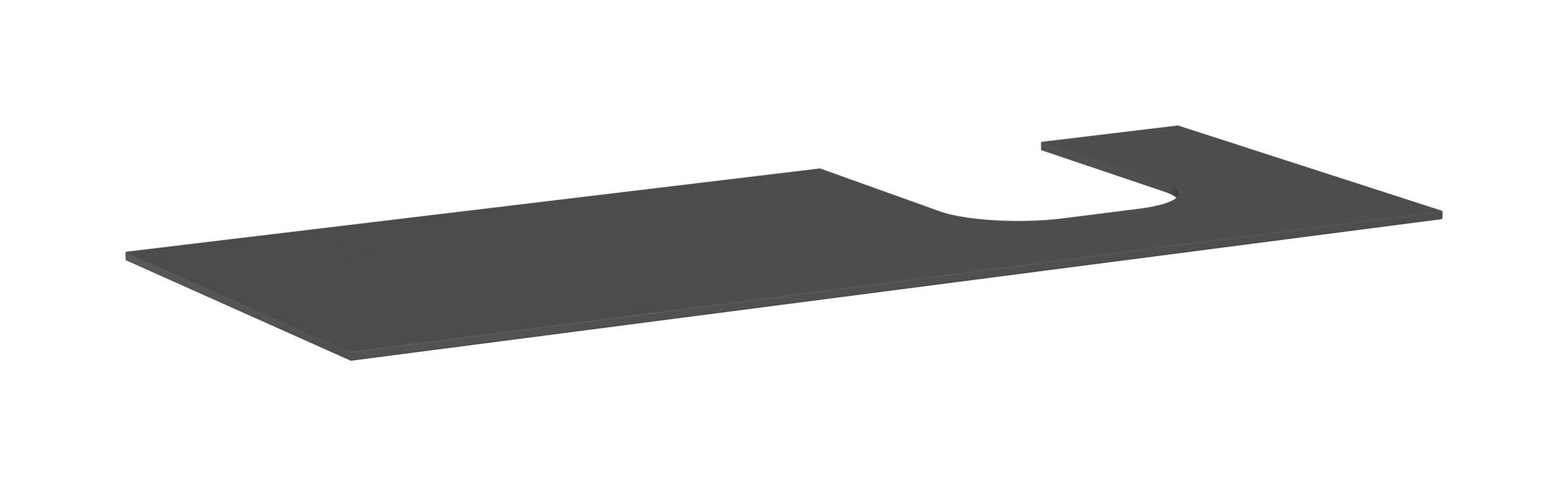 Hansgrohe Konsole Xevolos E 1370 / 550 mm mit Ausschnit.re für WTge 500 / 480 mm SGma, 1370 x 550 mm Bild 1