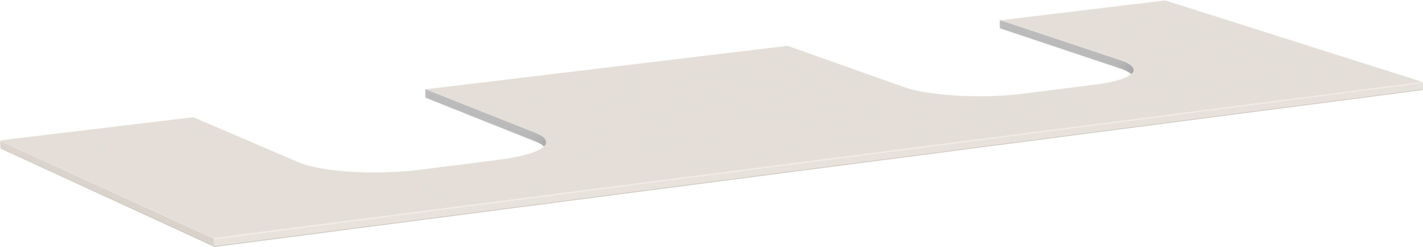 Hansgrohe Konsole Xevolos E 1570 / 550 mm mit 2 Ausschnit.für WTge 600 / 480 mm SBma, 1570 x 550 mm Bild 1