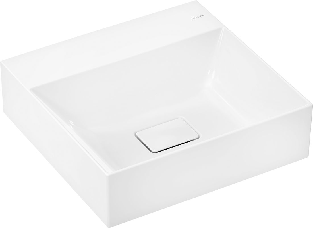 Hansgrohe Aufsatzwaschtisch ge Xevolos E 500 x 480 mm ohne Hahnl.Überl.SmartClean weiss, 190 x 480 mm, Farbe weiß Bild 1