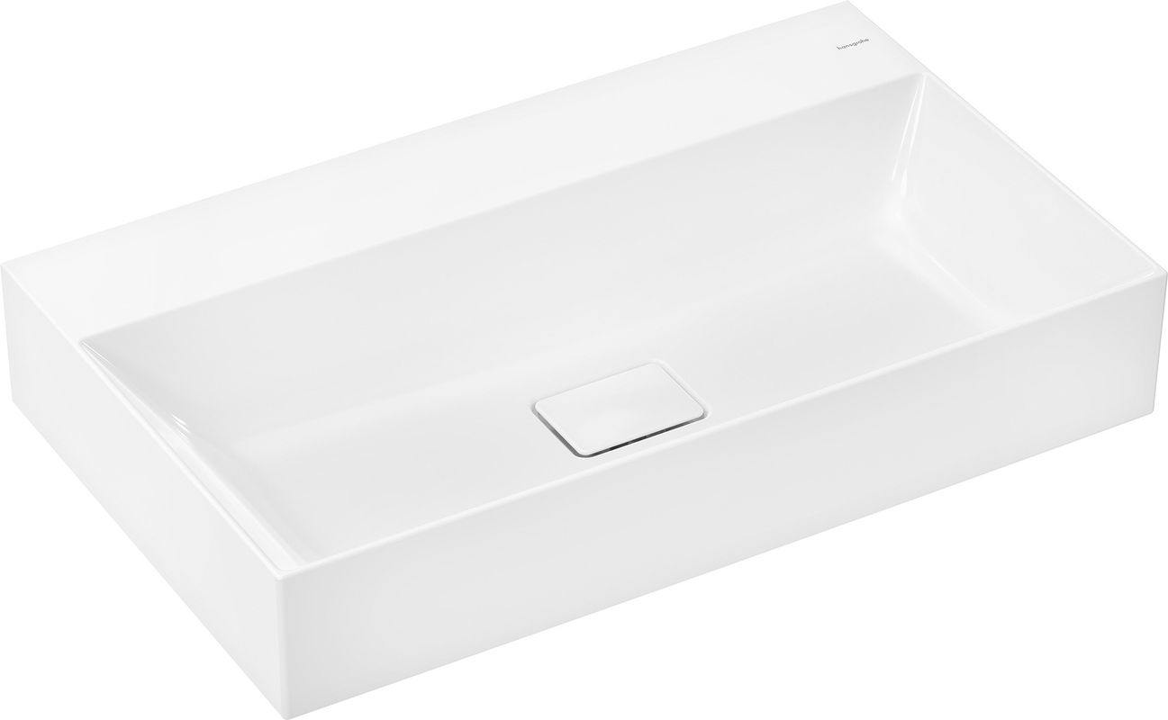 Hansgrohe Aufsatzwaschtisch ge Xevolos E 800 x 480 mm ohne Hahnl.Überl.SmartClean weiss, 190 x 480 mm, Farbe weiß Bild 1