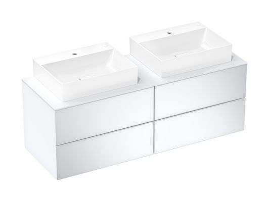 Hansgrohe Aufsatzwaschtisch ge Xevolos E 600 x 480 mm mit Hahnloch ohne ÜBL, SmartClean we, 191 x 480 mm, Farbe weiß Bild 3