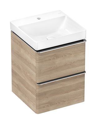 Hansgrohe Handwaschbecken Xelu Q 500 x 480 mm mit Hl.ohne Überlauf SmartClean weiss, 130 x 480 mm, Farbe weiß Bild 2