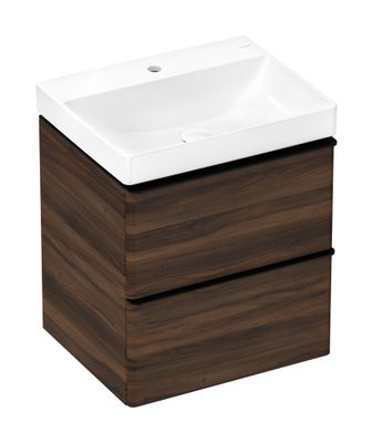Hansgrohe Waschtisch Xelu Q 600 x 480 mm mi.Hahnloch oh.Überlauf, SmartClean weiss, 130 x 480 mm, Farbe weiß Bild 2