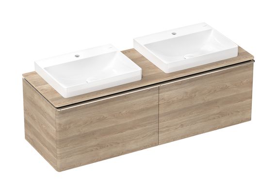 Hansgrohe Aufsatzwaschtisch ge Xelu Q 600 x 480 mm mit Hahnl.ohne Überl.SmartClean weiss, 130 x 480 mm, Farbe weiß Bild 5