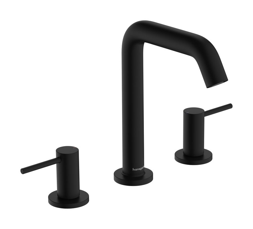 Hansgrohe 3-Loch WTA 150 Tecturis S, mit Push-Open Ablaufgarnitur MSW, Farbe schwarz Bild 1