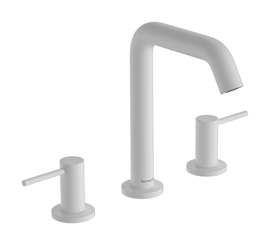 Hansgrohe 3-Loch WTA 150 Tecturis S, mit Push-Open Ablaufgarnitur MW, Farbe weiß Bild 1