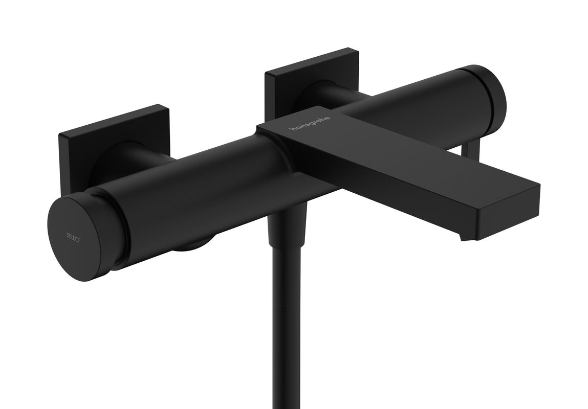 Hansgrohe Wannenmischer Aufputz Tecturis E MSW, Farbe schwarz Bild 1
