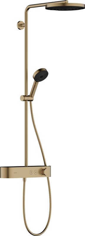 Hansgrohe Showerpipe Pulsify S 260 1jet, mit Brausethermostat Aufputz BBR, 1137 x 413 x 591 mm, Farbe bronze Bild 1