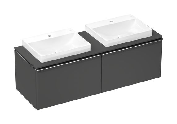 Hansgrohe Aufsatzwaschtisch ge Xelu Q 600 x 480 mm mit Hahnl.ohne Überl.SmartClean weiss, 130 x 480 mm, Farbe weiß Bild 9