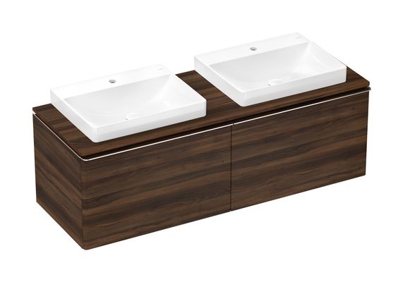 Hansgrohe Aufsatzwaschtisch ge Xelu Q 600 x 480 mm mit Hahnl.ohne Überl.SmartClean weiss, 130 x 480 mm, Farbe weiß Bild 14
