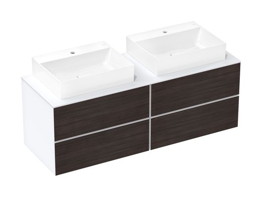 Hansgrohe Aufsatzwaschtisch ge Xevolos E 600 x 480 mm mit Hahnloch ohne ÜBL, SmartClean we, 191 x 480 mm, Farbe weiß Bild 4