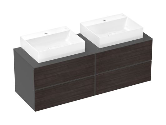 Hansgrohe Konsole Xevolos E 1570 / 550 mm mit 2 Ausschnit.für WTge 600 / 480 mm SGma, 1570 x 550 mm Bild 2