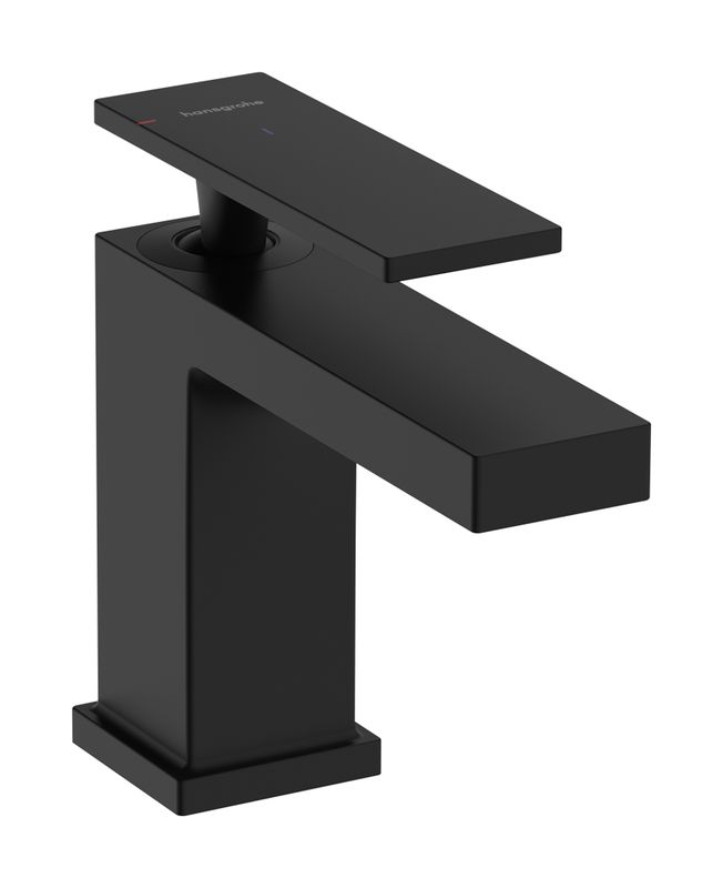 Hansgrohe WTM 80 Tecturis E CoolStart EcoSmart+ mit Zugstangen-Ablaufg. MSW, Farbe schwarz Bild 1