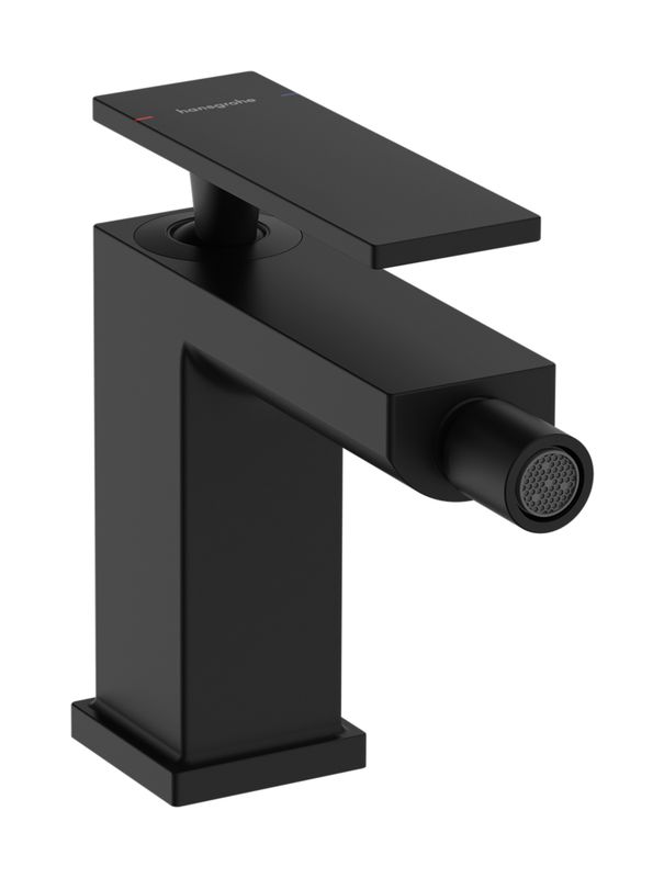 Hansgrohe Bidetmischer Tecturis E, mit Zugstangen-Ablaufgarnitur MSW, Farbe schwarz Bild 1