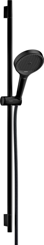 Hansgrohe Brauseset Rainfinity 130 3jet EcoSm Unica S Puro Typ 90 Push Schieber MSW, Farbe schwarz Bild 1