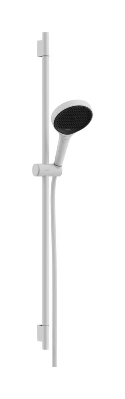 Hansgrohe Brauseset Rainfinity 130 3jet EcoSm Unica S Puro Typ 90 Push Schieber MW, Farbe weiß Bild 1